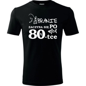 Męska koszulka - branie zaczyna się po 80 ryba