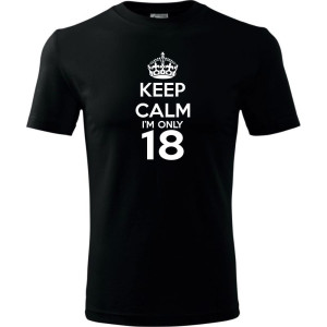 Męska koszulka - keep calm i'm only 18