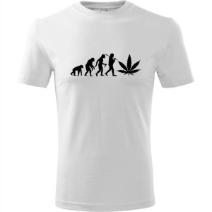 Męska koszulka - Ewolucja ganja