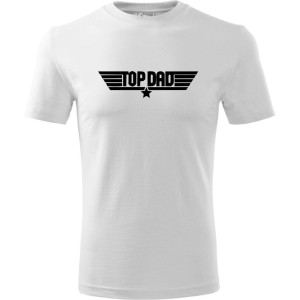 Męska koszulka - Top dad 02 jak Top Gun dla taty