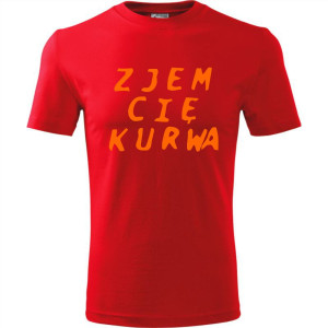 Męska koszulka - Zjem Cię kurwa