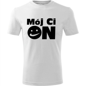Męska koszulka - Mój ci on t-shirt dla niego na prezent promocja cena