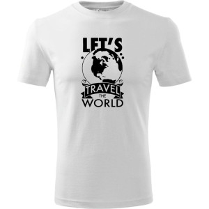 Męska koszulka Turystyczna - Let`s travel the world