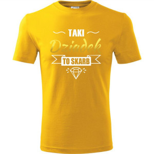 Męska koszulka - Taki dziadek to skarb - t-shirt na prezent dla dziadka