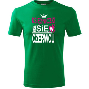 Dziecięca koszulka - Księżniczki rodzą się w czerwcu