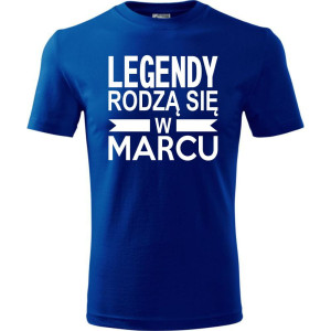 Męska koszulka - Legendy rodzą się w marcu