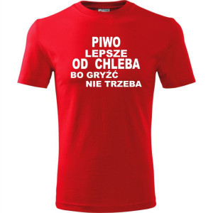 Męska koszulka - Piwo lepsze od chleba
