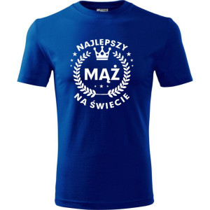 Męska koszulka - Najlepszy mąż na świecie 05. Prezent dla męża na każdą okazję od S-4XL