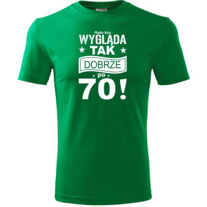 Męska koszulka - mało kto wygląda tak dobrze po 70