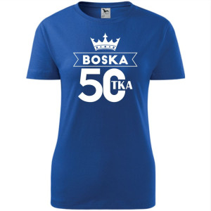 Damska koszulka - Boska 50 koszulka dla niej na urodziny boskie
