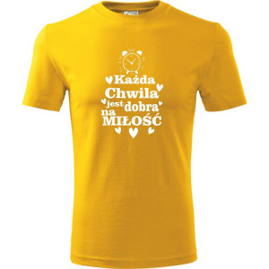 Męska koszulka - Każda chwila jest dobra na miłość