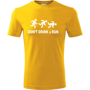 Męska koszulka - Don`t drink and run