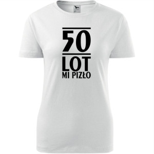 Damska koszulka - 50 lot mi pizło