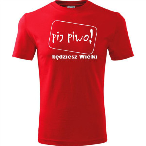 Męska koszulka - Pij piwo będziesz