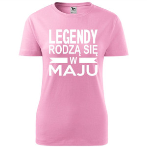 Damska koszulka taliowana - Legendy rodzą się w maju