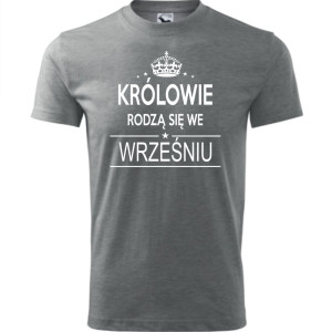 Męska koszulka - Królowie rodzą się we wrześniu 02