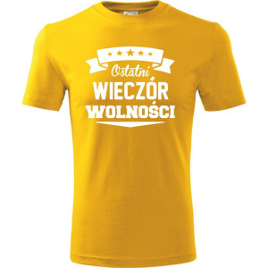 Męska koszulka - Ostatni wieczór wolności - wieczór kawalerski t-shirt od S-4XL