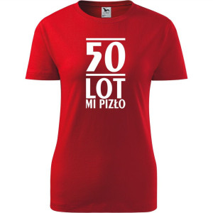 Damska koszulka - 50 lot mi pizło