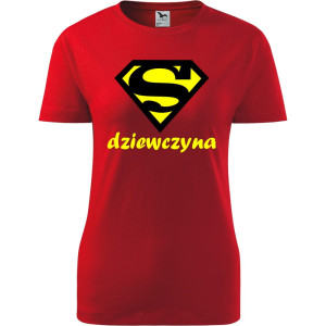 Damska koszulka - Super dziewczyna