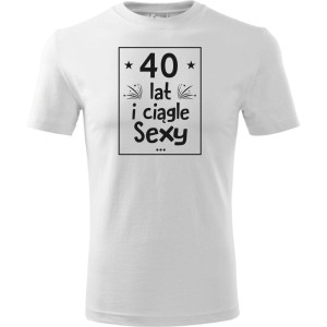 Męska koszulka - 40 lat sexy