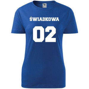 Damska koszulka taliowana - Team młodej Świadkowa