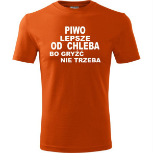 Męska koszulka - Piwo lepsze od chleba