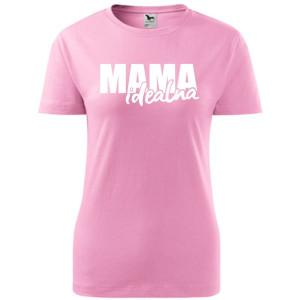 Damska koszulka taliowana - mama idealna na prezent