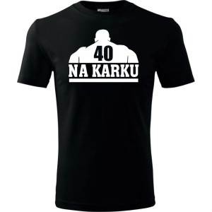 Męska koszulka - 40 na karku