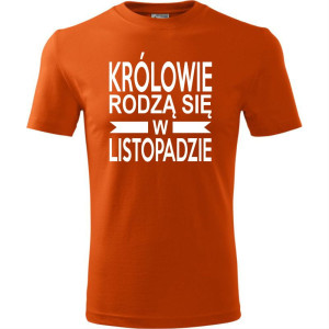 Męska koszulka - Królowie rodzą się w listopadzie 01