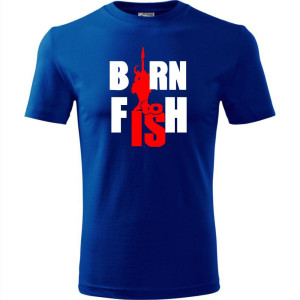 Męska koszulka dla Wędkarza - Born to fish - t-shirt dla wędkarza