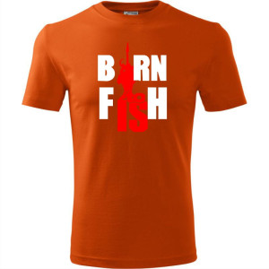 Męska koszulka dla Wędkarza - Born to fish - t-shirt dla wędkarza