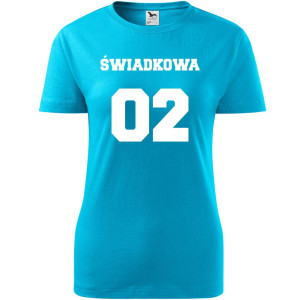 Damska koszulka taliowana - Team młodej Świadkowa