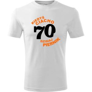 Męska koszulka - kiedyś ciacho 70 dzisiaj piernik