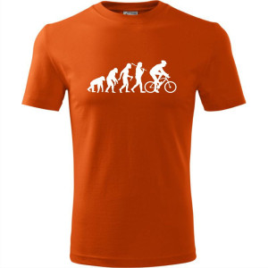Męska koszulka dla Rowerzysty - Ewolucja rower - t-shirt prezent