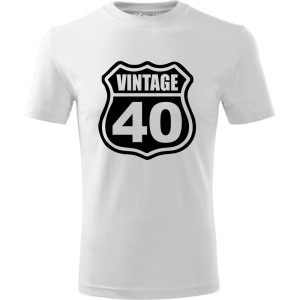 Męska koszulka - Vintage 40