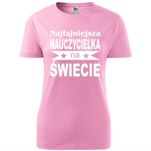 Damska koszulka - Najfajniejsza nauczycielka