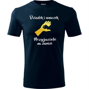 Męska koszulka - Dziadek i wnuczek, przyjaciele na zawsze