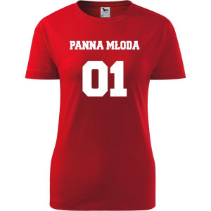 Damska koszulka taliowana - Team młodej Panna młoda