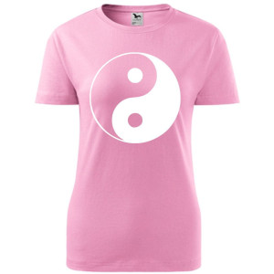 Damska koszulka taliowana - Yin-yang