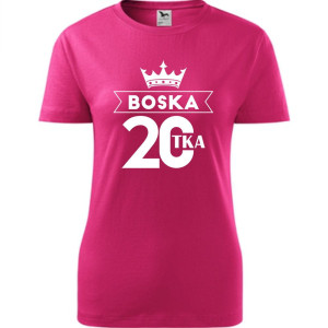 Damska koszulka - boska 20 - prezent na urodziny
