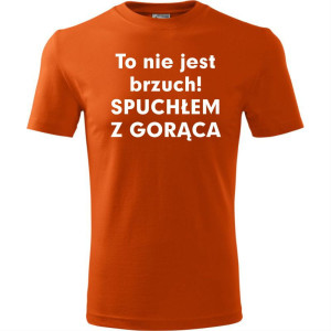 Męska koszulka - To nie jest brzuch, spuchłem z gorąca