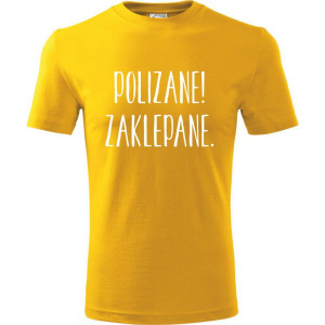 Męska koszulka - Polizane zaklepane