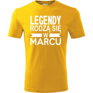 Męska koszulka - Legendy rodzą się w marcu