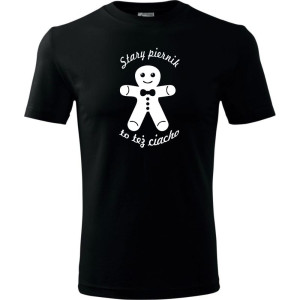 Męska koszulka - Stary piernik to też ciacho t-shirt prezent dla niego