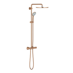 Grohe Euphoria System 310 kolumna natryskowa z termostatem i deszczownicą, natynkowa kolor złoty szczotkowany (Brushed Warm Sunset) 26075DL0