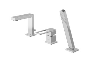Kohlman NEXEN bateria wannowa z mieszaczem, 3-otworowa, chrom QB241U
