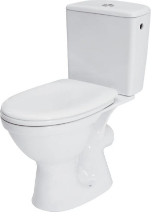 Cersanit Merida Kompakt WC z deską wolnoopadającą i zbiornikiem 3/6l, odpływ poziomy kolor biały K03-018