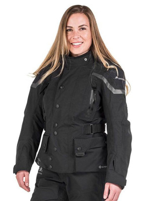 Kurtka motocyklowa damska tekstylna Touratech Companero Weather Traveller czarna