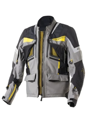 Kurtka motocyklowa tekstylna Touratech Companero Rambler Pro szaro-czarno-żółta