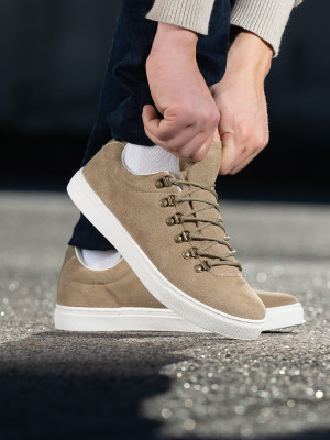 Jean Paul - Sancerre Suede Taupe Beige storrelse 46 male